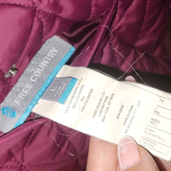 🌺FreeCountry vest🌺 Burgundy Color. Womens Large - Picture 5 of 6